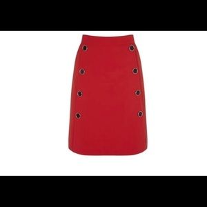 𝅺Karen Millen Military Skirt Red Size 8